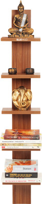 

Bluewud Louis Wall Shelf Engineered Wood Open Book Shelf(Finish Color - Walnut)