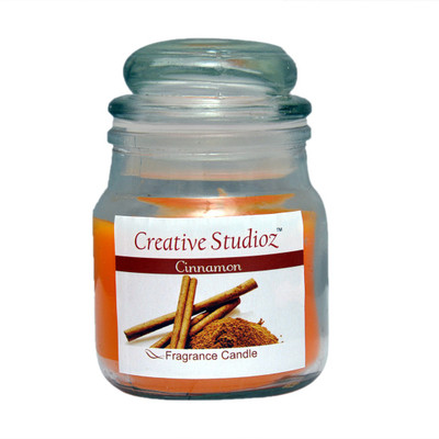 

Creative Studioz Jar Candle Candle(Orange, Pack of 1)
