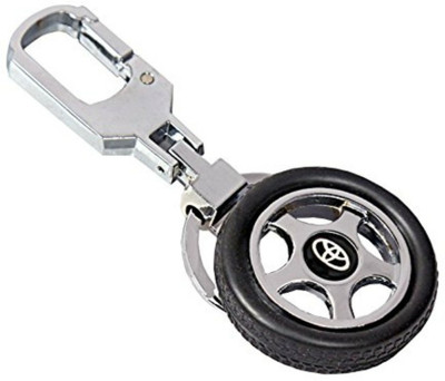

Anishop Toyota Alloy Wheel Locking Key Chain(Silver)