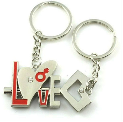 

Anishop Love & Key Key Chain(Silver)