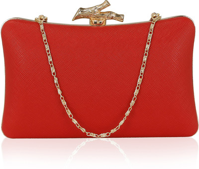

Kleio Party Red Clutch