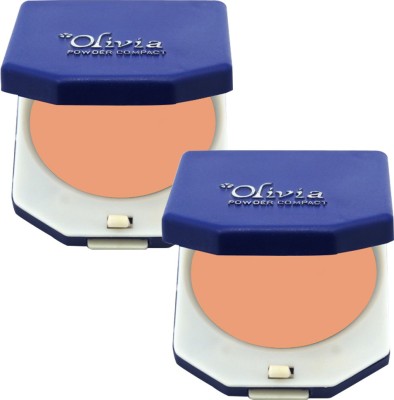 

Olivia Powder Compact Pack of 2 Compact(04 Natural Rose)