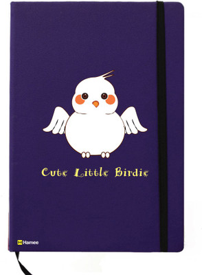 

Hamee A5 Notebook(Birds Theme Designer Printed Tan Brown Leather A5 Notebook - 200 pages, A5 size Lovely Bird, Blue)
