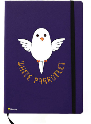 

Hamee A5 Notebook(Birds Theme Designer Printed Tan Brown Leather A5 Notebook - 200 pages, A5 size Rocking Bird, Blue)