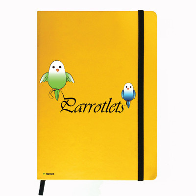 

Hamee A5 Notebook(Birds Theme Designer Printed Yellow Leather A5 Notebook - 200 pages, A5 size Singer Bird, Yellow)