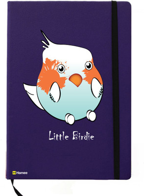 

Hamee A5 Notebook(Birds Theme Designer Printed Tan Brown Leather A5 Notebook - 200 pages, A5 size Bird Pair, Blue)