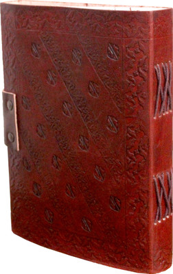 

Crafts A5 Diary(Embossed handmade leather diary, Brown)