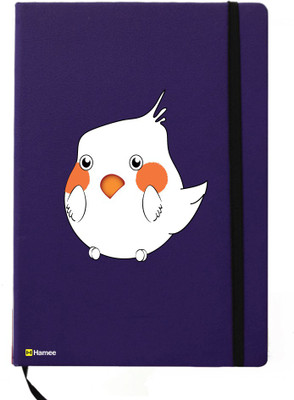 

Hamee A5 Notebook(Birds Theme Designer Printed Tan Brown Leather A5 Notebook - 200 pages, A5 size Ollie The Parrot, Blue)