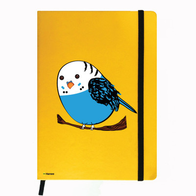 

Hamee A5 Notebook(Birds Theme Designer Printed Yellow Leather A5 Notebook - 200 pages, A5 size Smart Bird, Yellow)