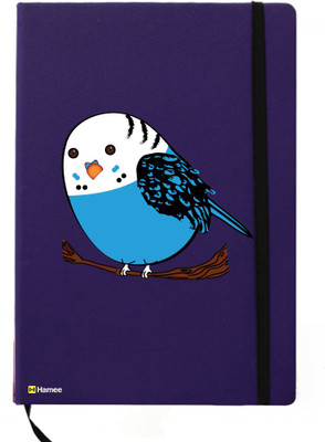 

Hamee A5 Notebook(Birds Theme Designer Printed Tan Brown Leather A5 Notebook - 200 pages, A5 size Smart Bird, Blue)