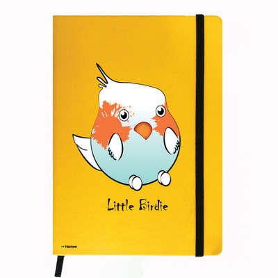 

Hamee A5 Notebook(Birds Theme Designer Printed Yellow Leather A5 Notebook - 200 pages, A5 size Bird Pair, Yellow)
