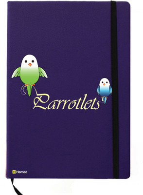 

Hamee A5 Notebook(Birds Theme Designer Printed Tan Brown Leather A5 Notebook - 200 pages, A5 size Singer Bird, Blue)