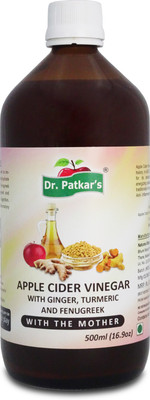 

Dr. Patkar's Apple Cider Vinegar with Ginger, Turmeric and Fenugreek Apple Cider Vinegar(Apple,Ginger,Turmeric,Fenugreek Flavored)