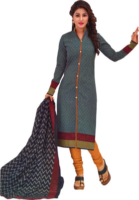 

Reya Cotton Printed Dress/Top Material(Un-stitched), Beige