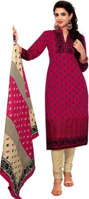 

Reya Cotton Printed Dress/Top Material(Un-stitched), Multicolor
