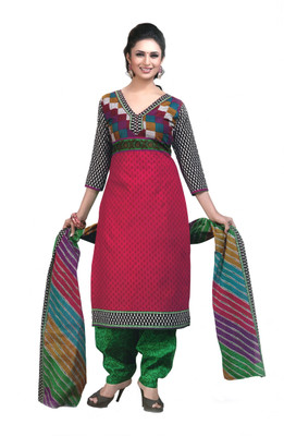 

Reya Cotton Printed Dress/Top Material(Un-stitched), Multicolor