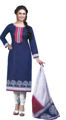

Reya Cotton Printed Dress/Top Material(Un-stitched), Multicolor