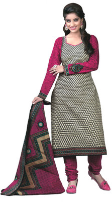 

Reya Cotton Printed Dress/Top Material(Un-stitched), Multicolor