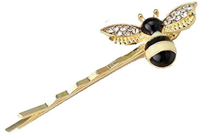 

Ziory Golden 2Pcs Cute Bee Rhinestone Barrette Girls Hair Accessories Hair Clip Lovely Hairpin Hair Ornaments for Girls and Women Hair Pin(Gold, Black)