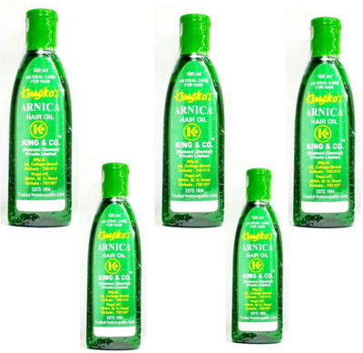 

king & co Arnica Hair Oil (Pack of 5) Hair Oil(100 ml)
