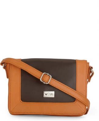 

Beau Design Sling Bag(Tan, Black), Black;tan