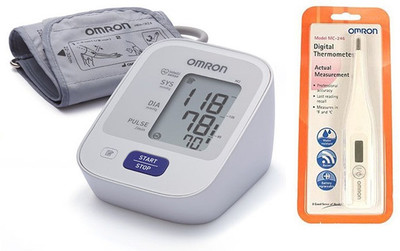 

Omron HEM-7120 (WITH 5 YEARS WARRANTY) UPPER ARM BP MONITOR AND DIGITAL THERMOMETER MC-246 Health Care Appliance Combo