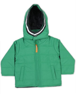 

612 League Full Sleeve Solid Baby Boy's Jacket, Green