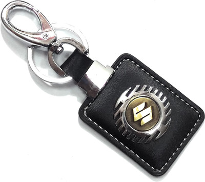 

kausal kf SUZUKI logo Leatheric with hook metalic keychain Key Chain