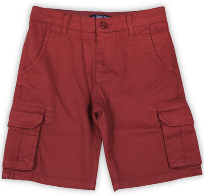 

Allen Solly Junior Short For Boys Casual Solid Cotton(Maroon, Pack of 1, Red