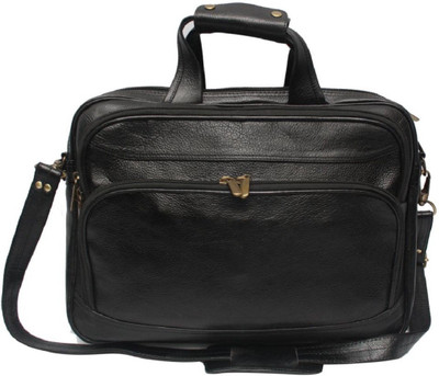 

MOZRI 16 inch Expandable Laptop Messenger Bag(Black)