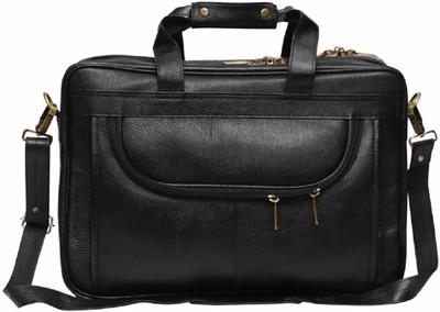 

MOZRI 16 inch Expandable Laptop Messenger Bag(Black)