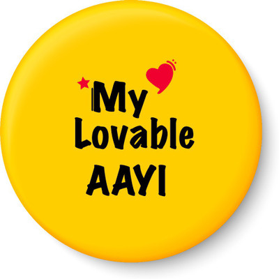 

Peacockride My Lovable AAYI Fridge Magnet Pack of 1(Multicolor)