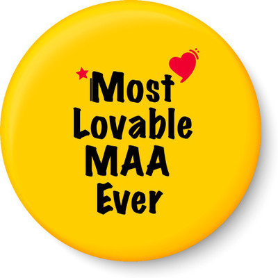 

peacockride Most Lovable MAA Ever Fridge Magnet Pack of 1(Multicolor)