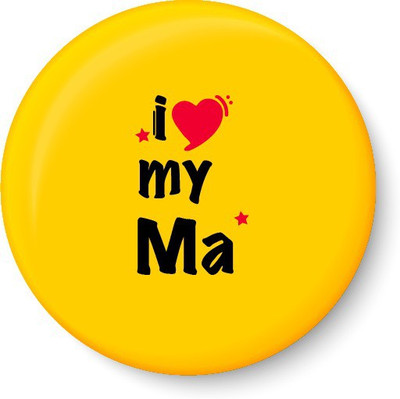

Peacockride I Love My Ma Fridge Magnet Pack of 1(Multicolor)