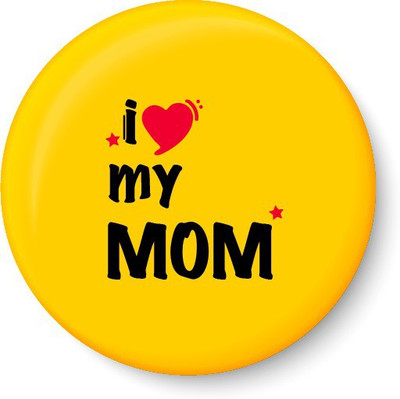 

Peacockride I Love My MOM Fridge Magnet Pack of 1(Multicolor)