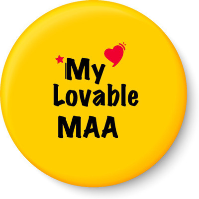 

Peacockride My Lovable MAA Fridge Magnet Pack of 1(Multicolor)
