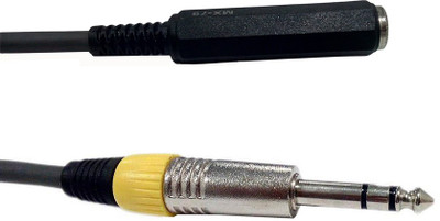

Sonic Plumber 1/4 Inch TRS Jack Male to Female (20m) Cable(Black)