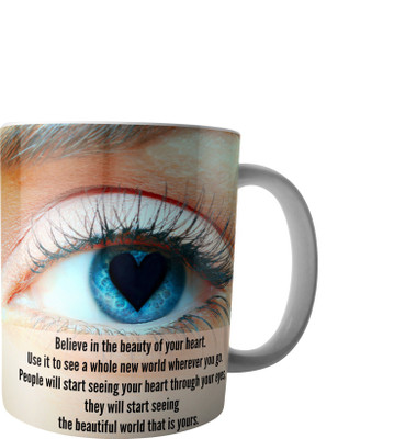 

RD Creations Specially Designed Ceramic Coffee Can be Used in Your Daily Life or You can use to Gift Someone AUG2017MIX79 Ceramic Mug(300 ml), Multicolor