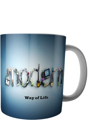 

RD Creations Specially Designed Ceramic Coffee Can be Used in Your Daily Life or You can use to Gift Someone AUG2017MIX237 Ceramic Mug(300 ml), Multicolor