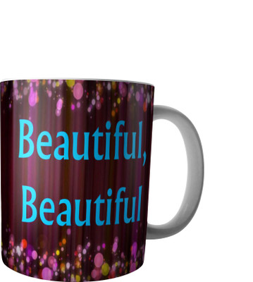 

RD Creations Specially Designed Ceramic Coffee Can be Used in Your Daily Life or You can use to Gift Someone AUG2017MIX4 Ceramic Mug(300 ml), Multicolor