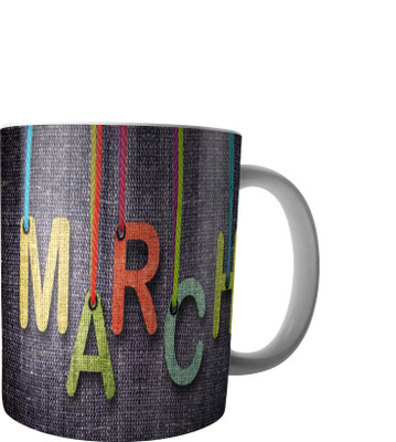 

RD Creations Specially Designed Ceramic Coffee Can be Used in Your Daily Life or You can use to Gift Someone AUG2017MIX300 Ceramic Mug(300 ml), Multicolor