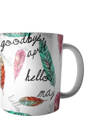 

RD Creations Specially Designed Ceramic Coffee Can be Used in Your Daily Life or You can use to Gift Someone AUG2017MIX169 Ceramic Mug(300 ml), Multicolor