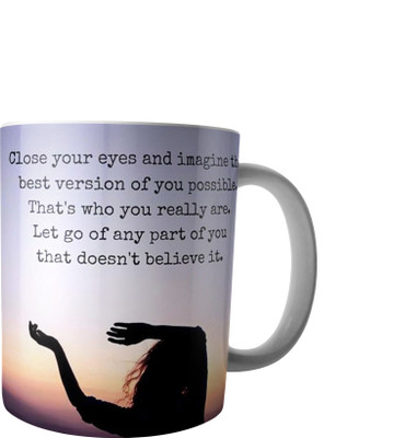 

RD Creations Specially Designed Ceramic Coffee Can be Used in Your Daily Life or You can use to Gift Someone AUG2017MIX81 Ceramic Mug(300 ml), Multicolor