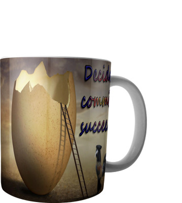 

RD Creations Specially Designed Ceramic Coffee Can be Used in Your Daily Life or You can use to Gift Someone AUG2017MIX138 Ceramic Mug(300 ml), Multicolor