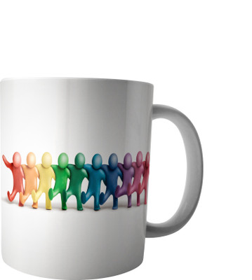

RD Creations Specially Designed Ceramic Coffee Can be Used in Your Daily Life or You can use to Gift Someone AUG2017MIX414 Ceramic Mug(300 ml), Multicolor