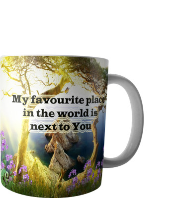

RD Creations Specially Designed Ceramic Coffee Can be Used in Your Daily Life or You can use to Gift Someone AUG2017MIX18 Ceramic Mug(300 ml), Multicolor