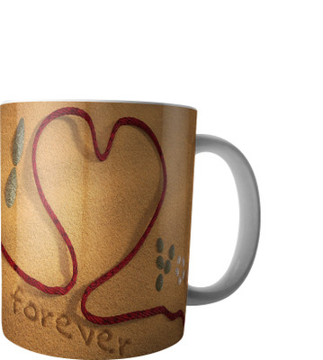 

RD Creations Specially Designed Ceramic Coffee Can be Used in Your Daily Life or You can use to Gift Someone AUG2017MIX486 Ceramic Mug(300 ml), Multicolor