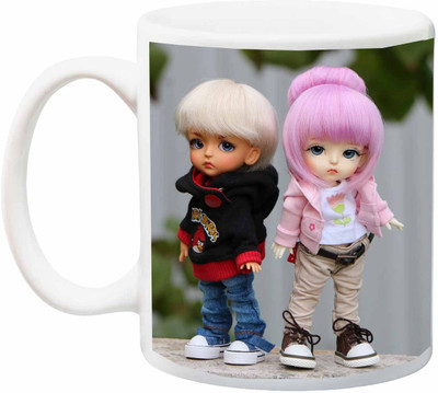 

Stylotrendz Cute Couple Best gift for Husband Wife Boyfriend Girlfriend Ceramic Mug(325 ml), Multicolor