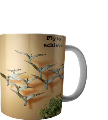 

RD Creations Specially Designed Ceramic Coffee Can be Used in Your Daily Life or You can use to Gift Someone AUG2017MIX320 Ceramic Mug(300 ml), Multicolor
