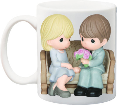 

Stylotrendz Cute boy proposing, best gift for girlfriend Ceramic Mug(325 ml), Multicolor